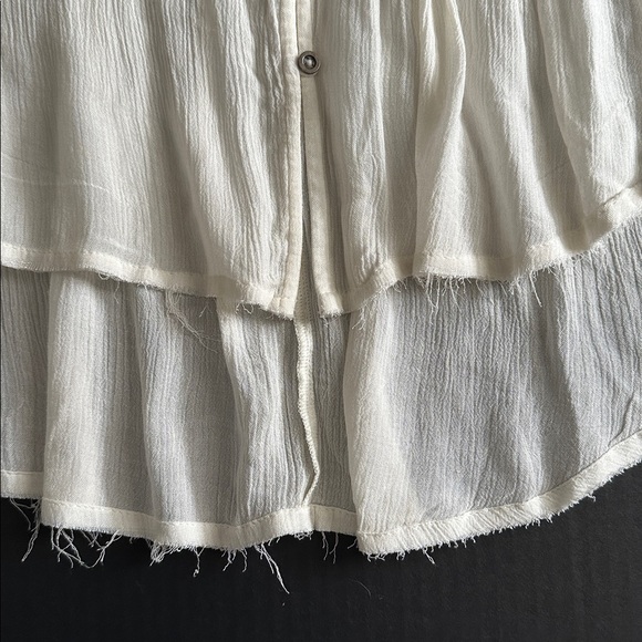 Free People Blue Bird Smocked Top - Picture 10 of 12